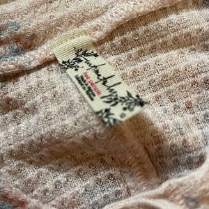 Free People Waffle Ribbed Top